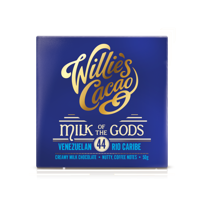 Willie's Cacao Milk of the Gods Rio Caribe 44 Creamy Milk Chocolate  -  Willie's Cacao  - 50g