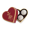 Red Heart Box with Milk Marc de Champagne Truffles - Charbonnel et Walker - 34g