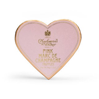 Charbonnel & Walker Pink Heart Box with Pink Marc de Champagne Truffles- Charbonnel et Walker - 34g