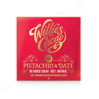 Willie's Cacao Pistachio & Date 100%  Cacao -  Willie's Cacao  - 50g