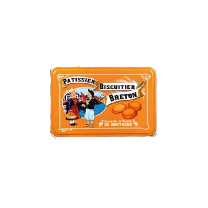 Orange Tin - Les Galettes Bretonnes - La Trinitaine Biscuits - 300g