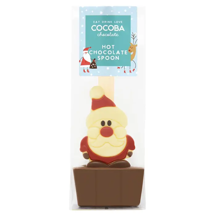 Cocoba Christmas Santa Hot Chocolate Spoon  - 50g - Cocoba
