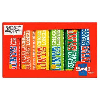 Tony's Chocolonely Rainbow Tasting Pack (6 Pack) - Tony's Chocolonely - 288g