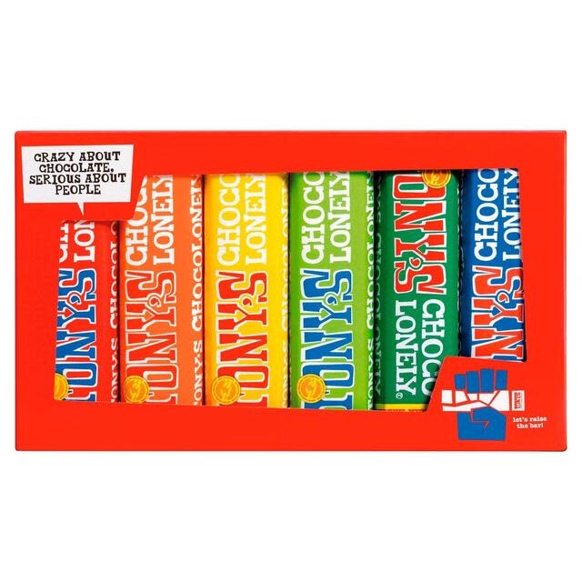 Tony's Chocolonely Rainbow Tasting Pack (6 Pack) - Tony's Chocolonely - 288g