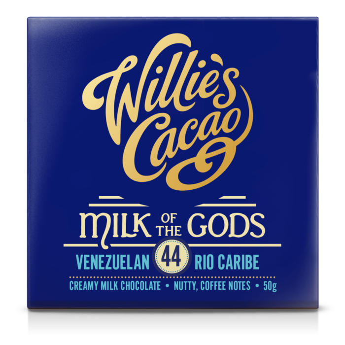 Willie's Cacao Milk of the Gods Rio Caribe 44 Creamy Milk Chocolate  -  Willie's Cacao  - 50g