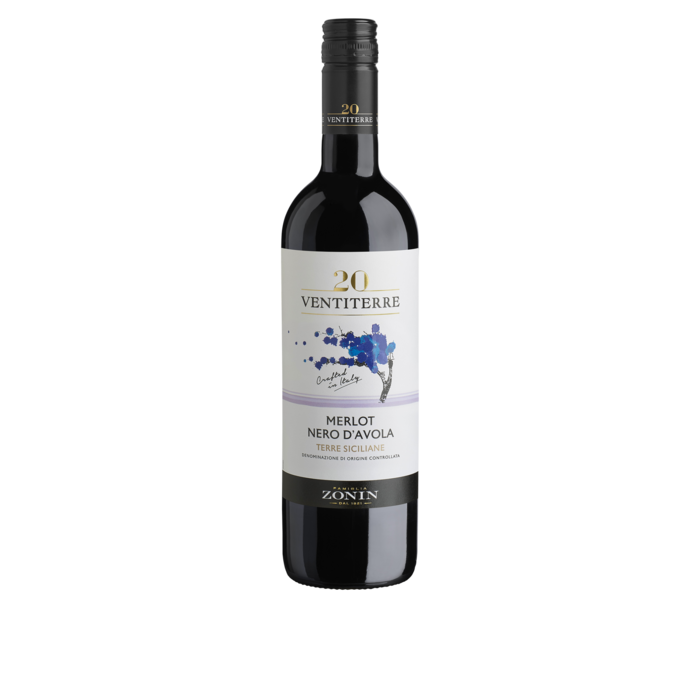 Merlot - Nero d'Avola Sicilia DOC Ventiterre - 2022 - 75cl - 14%