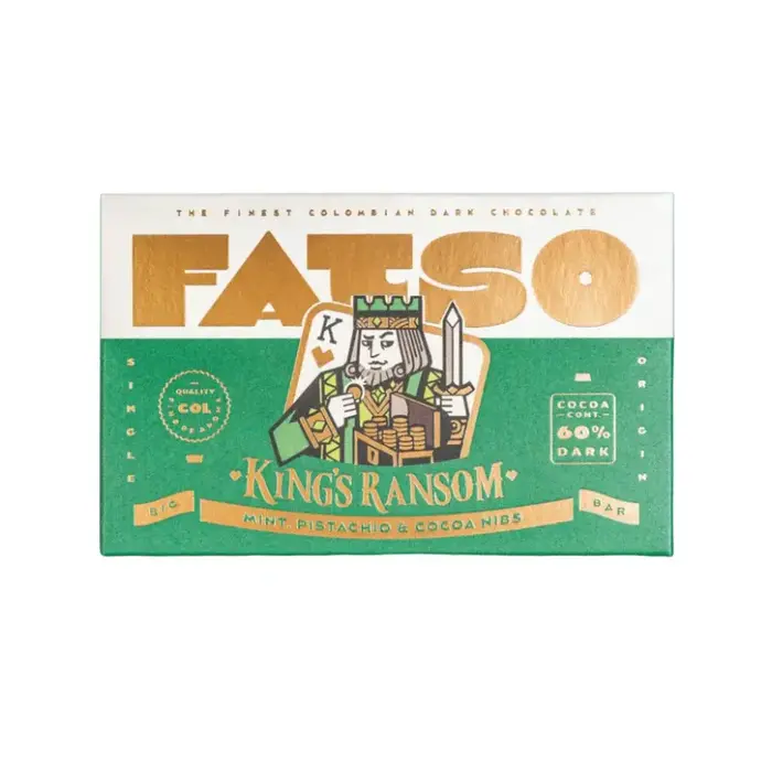 Fatso Kings Ransom- Mint, Pistachio & cocoa nibs - FATSO - 150g