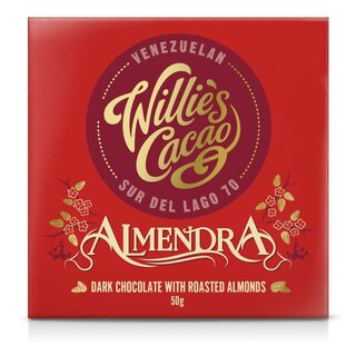 Willie's Cacao Dark Chocolate & Almendra -  Willie's Cacao  - 50g