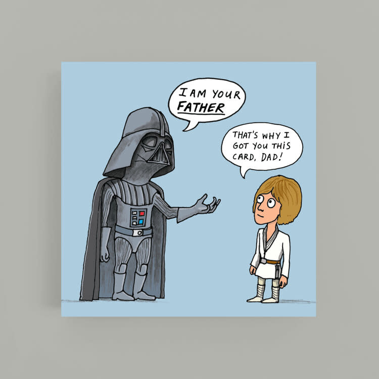 Cardinky I Am Your Father  - Greetings Cards - Cardinky