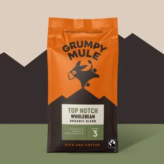 Grumpy Mule Coffee BEANS Organic Top Notch Espresso - Grumpy Mule - 200g