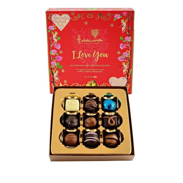 Holdsworth Square Box Chocolates - I Love You - Holdsworth - 110g