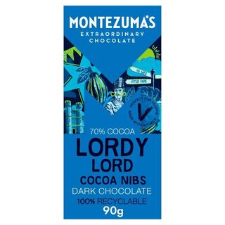Montezuma Montezuma's Lordy Lord Dark - Organic  Milk  Chocolate  Bar 70% - 90g