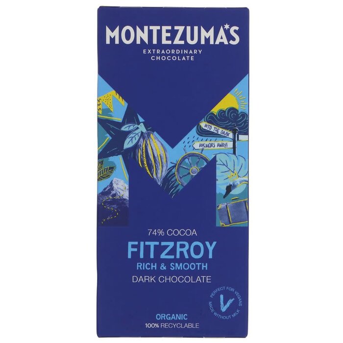 Montezuma Montezuma's Fitzroy "Rich & Smooth" Dark Chocolate Bar - 90g