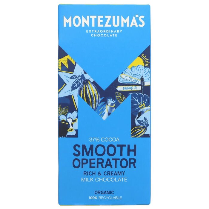 Montezuma Montezuma's Organic Milk Chocolate "Smooth Operator"  - 90g