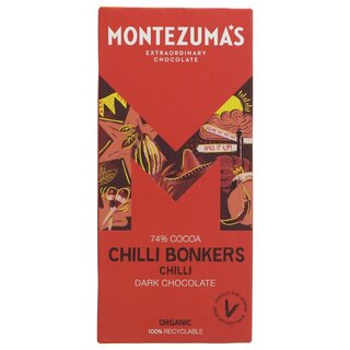 Montezuma Montezuma's Chilli Bonkers" Dark Chocolate & Chilli Bar - 90g