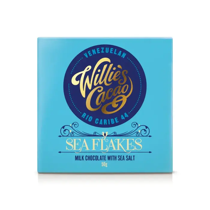 Willie's Cacao Sea Flakes - Rio Caribe 44 Milk Chocolate -  Willie's Cacao  - 50g