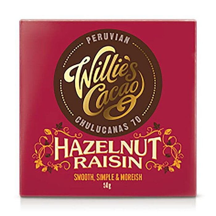 Willie's Cacao Peruvian 70%-  Hazelnut & Raisin-  Willie's Cacao  - 50g