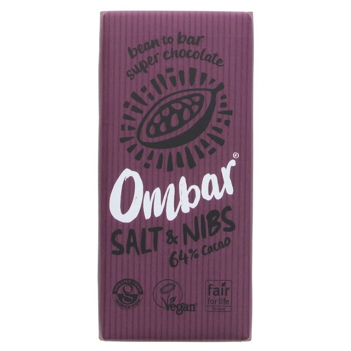 Ombar Ombar Chocolate Salt & Nibs Bar 64% Cacao - 70g