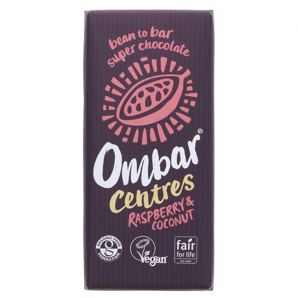 Ombar Ombar Raspberry Coconut Dark Chocolate Bar - 70g