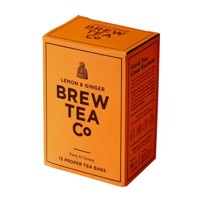 Brew Tea Co. Lemon & Ginger - Brew Tea - 15 Bags