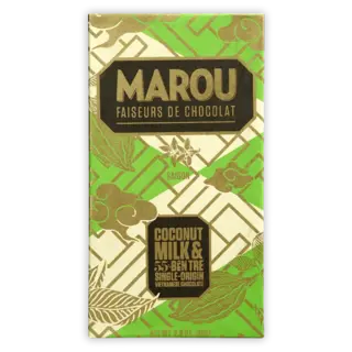 Marou Chocolate Ben Tree 55% - Coconut Milk - Marou Vietnamese Chocolate - 80g