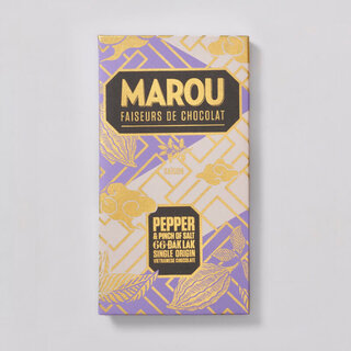 Marou Chocolate Dak Lak 66% - Pepper and pinch of salt - Marou Vietnamese Chocolate - 80g