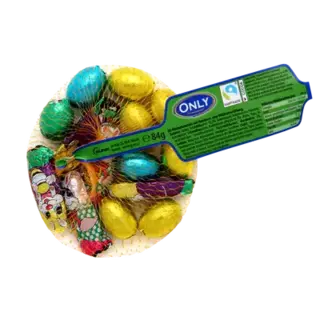 Fairtrade Milk Chocolate Creme Filled Eggs & Bunnies - 84g