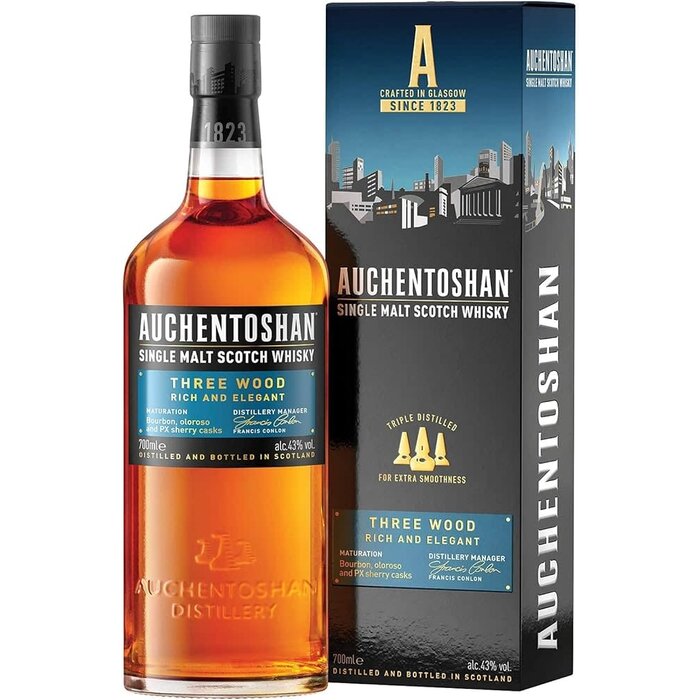 Lowlands Whisky Auchentoshan Three Wood - 70cl