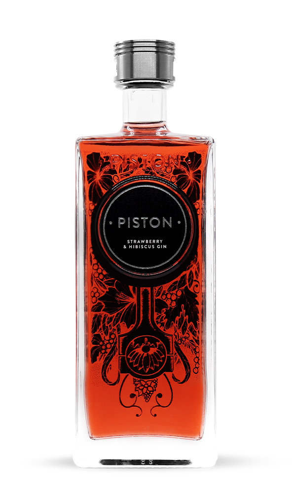 Piston Strawberry & Hibiscus Gin - Piston - 70cl
