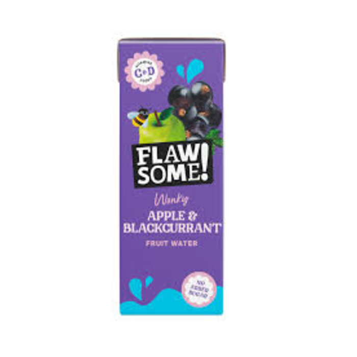 Flawsome! Apple & Blackcurrant Wonky Fruit Water Carton - Flawsome! - 200ml
