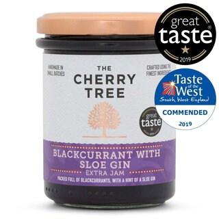 The Cherry Tree Blackcurrant with Sloe Gin Extra Jam - The Cherry Tree - 210g