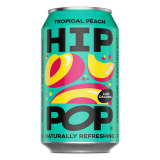 HIP POP Apple Cider Vinegar Soda - Tropical Peach - Hip Pop - 330ml
