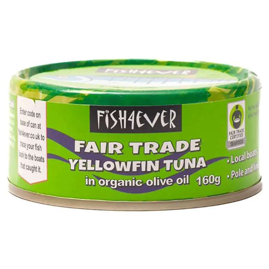 Fish 4 Ever Yellowfin Tuna in Organic Olive Oil - Fish 4 ever