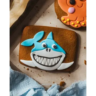 The Original Baker Shark Gingerbread Biscuit - The Original Baker - 65g