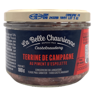 La Belle Chaurienne Terrine de Campagne au Piment d'Espelette - La Belle Chaurienne- 180g