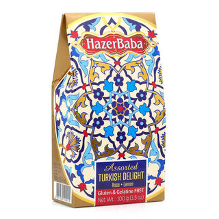 Hazer Baba Assorted  Rose & Lemon Turkish Delight - Hazer Baba - 100g