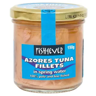 Fish 4 Ever Azores Tuna Fillets In Spring Water - Fish 4 Ever - 150g