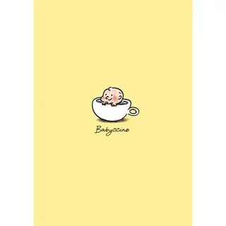 Cardinky Babyccino Yellow - Greetings Cards - Cardinky
