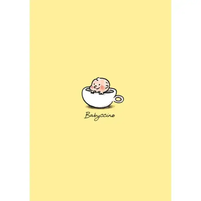 Cardinky Babyccino Yellow - Greetings Cards - Cardinky