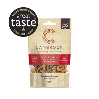 cambrook Baked Chilli & Garlic Mixed Nuts with Corn - Cambrook -  65g