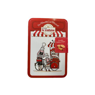 Bicycle Tin - Galette thins, thick & cigarillo Les Galettes Bretonnes - La Trinitaine  Biscuits - 300g