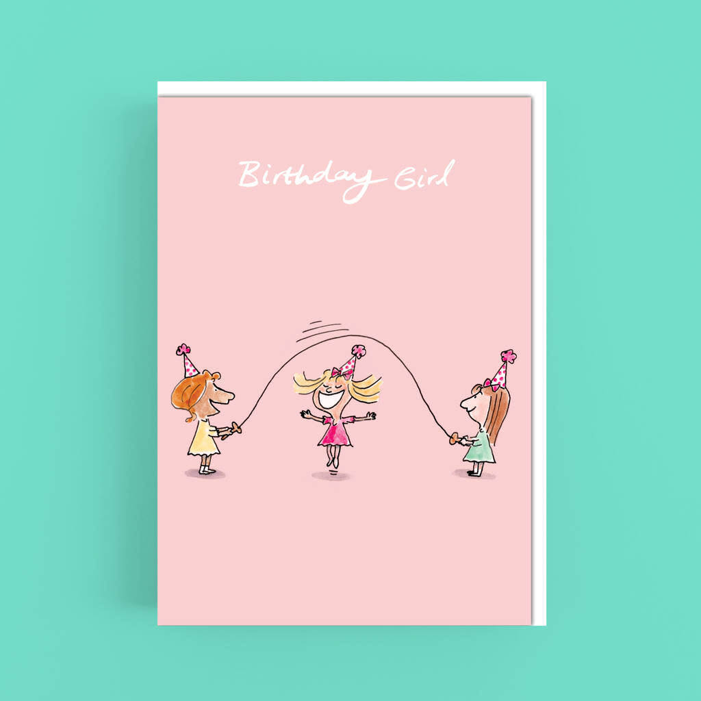 Cardinky Birthday Girl Pink - Greetings Cards - Cardinky