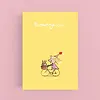 Birthday Girl Yellow (Bike) - Greetings Cards - Cardinky