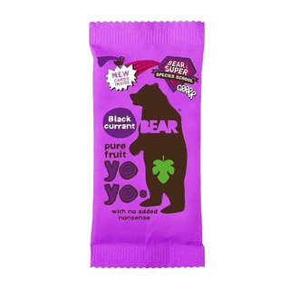 YoYo Bears Blackcurrant YoYos Fruit Rolls - Bear 20g