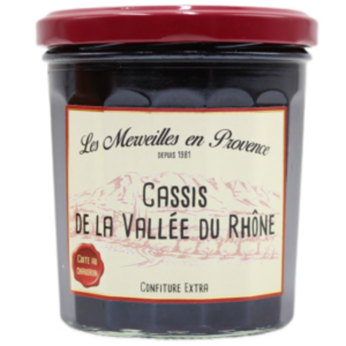 Cassis de la Vallee du Rhone  - Blackcurrant -  Les Merveilles en Provence - 370g