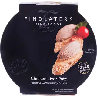 Findlater Chicken Liver Pate finished with Brandy & Port - Findlater - 120g