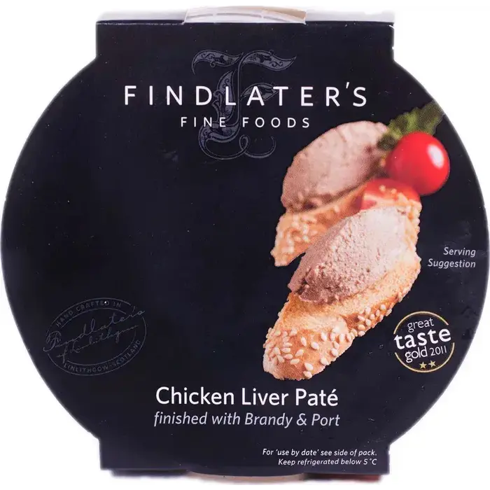 Findlater Chicken Liver Pate finished with Brandy & Port - Findlater - 120g