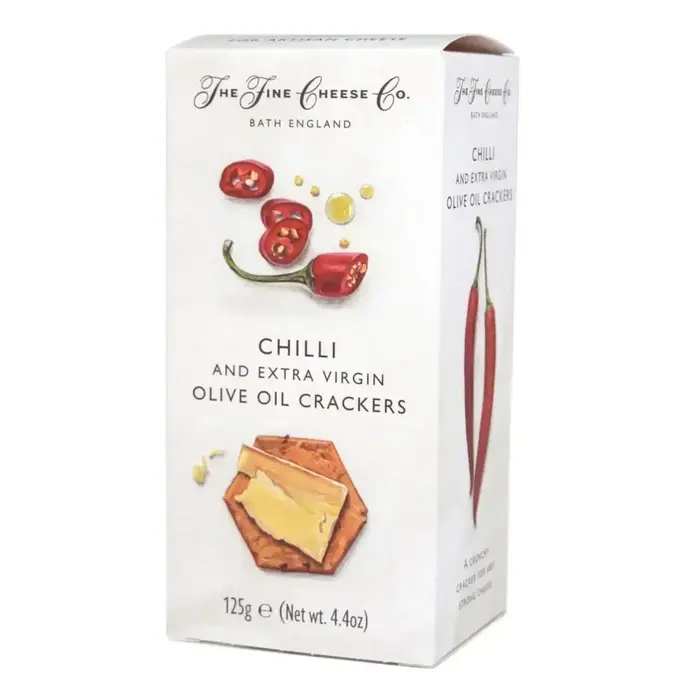 The Fine Cheese Co. Chilli and Extra Virgin Olive Oil Crackers  - The Fine Cheese Company - 125g