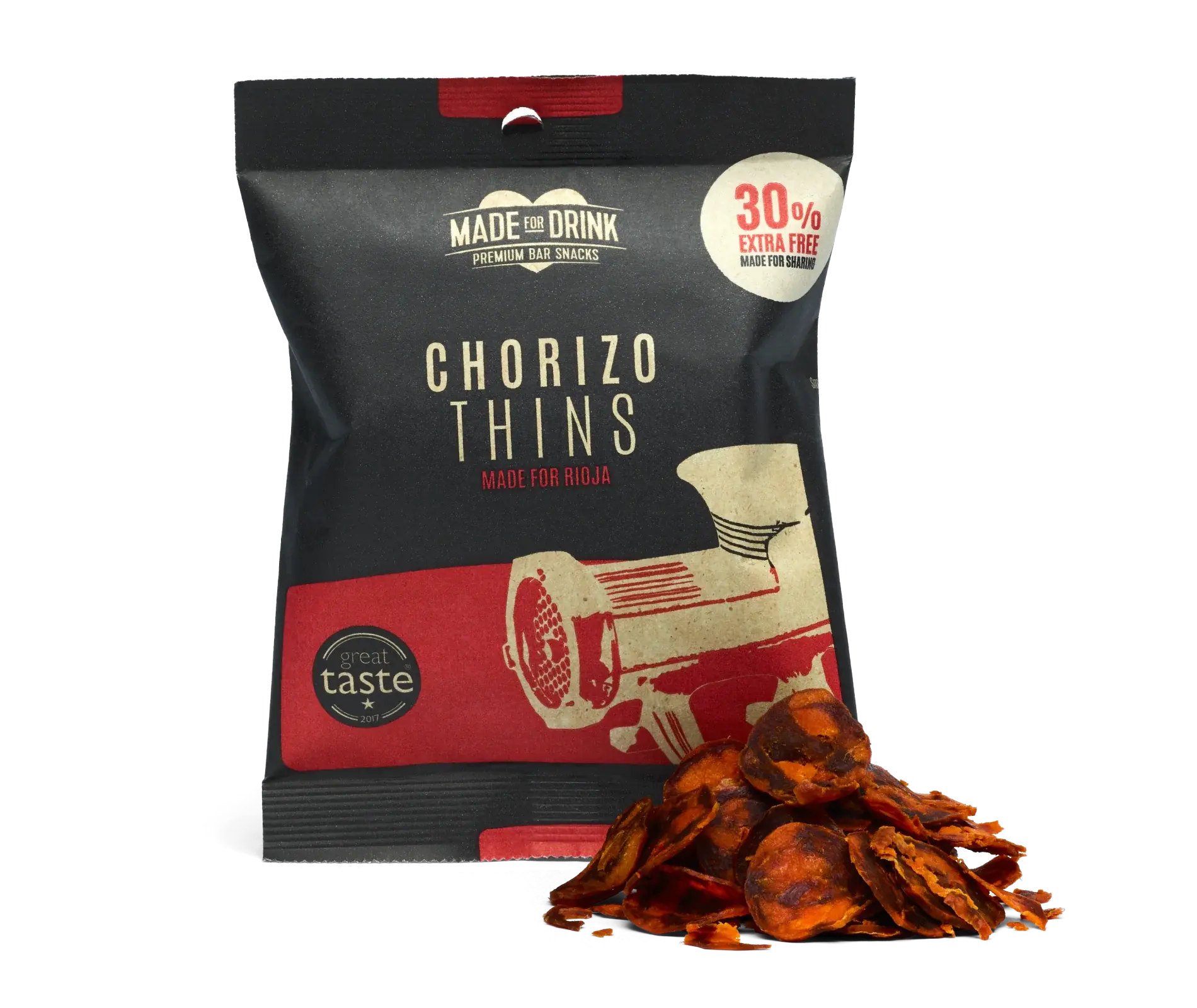 Made For Drinks Chorizo Thins - Made for Drinks - 30g