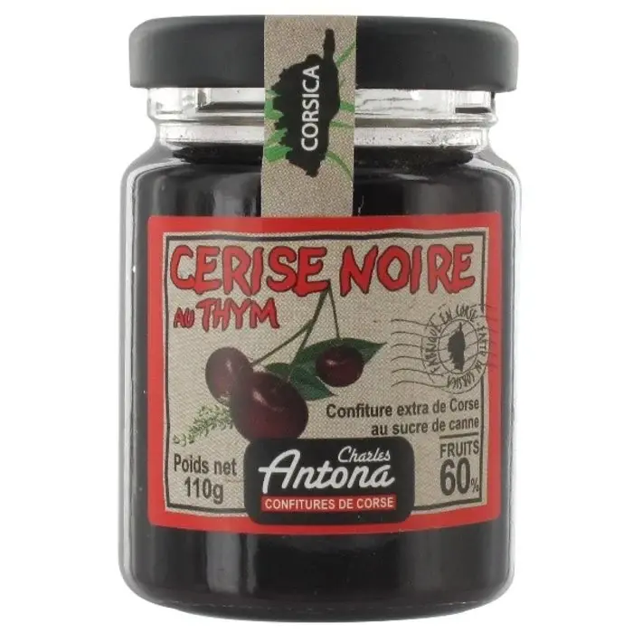 Charles Antona Preserves Confiture Cerise Noire au Thym - Charles Antona - 110g